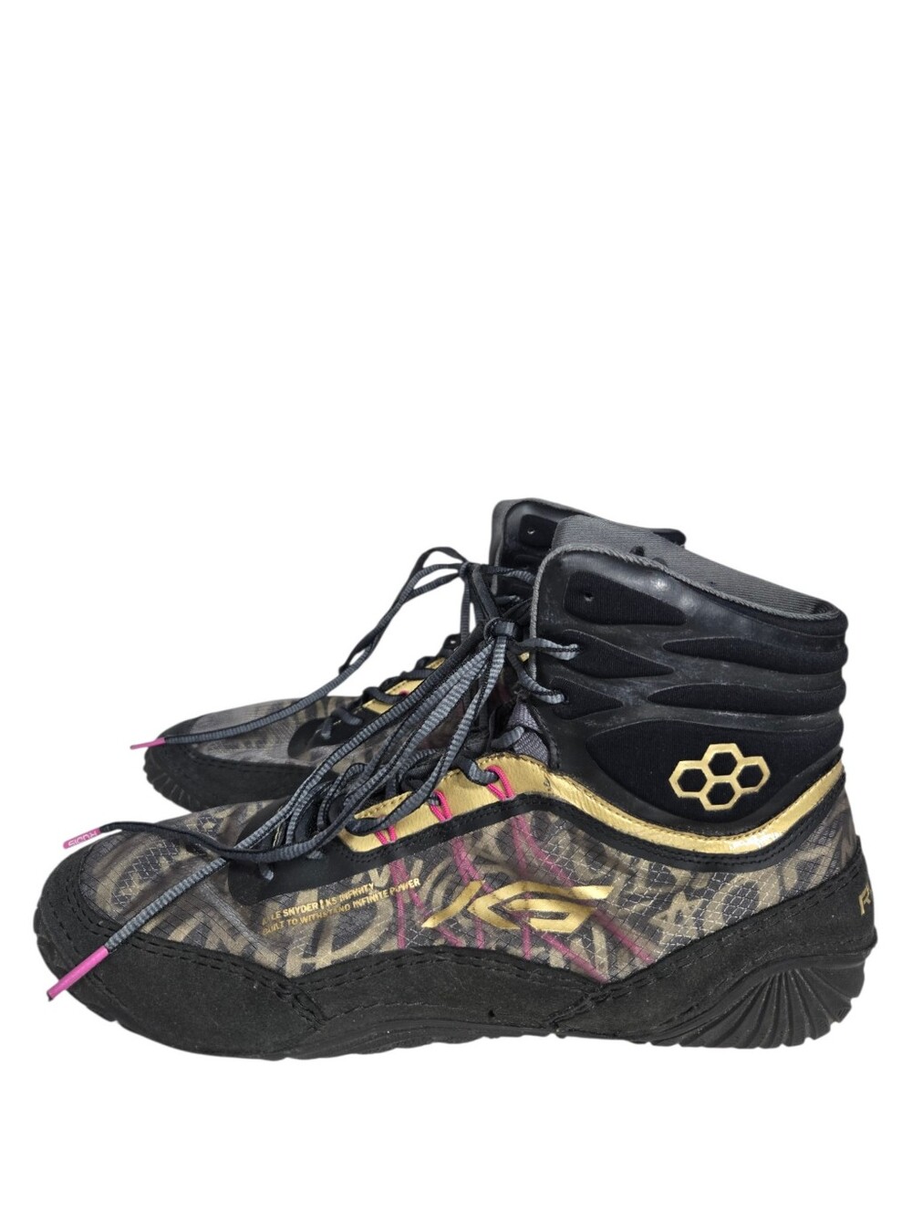 RUDIS KS Infinity Edge Adult Wrestling Shoes - Kyle Snyder Black & Gold